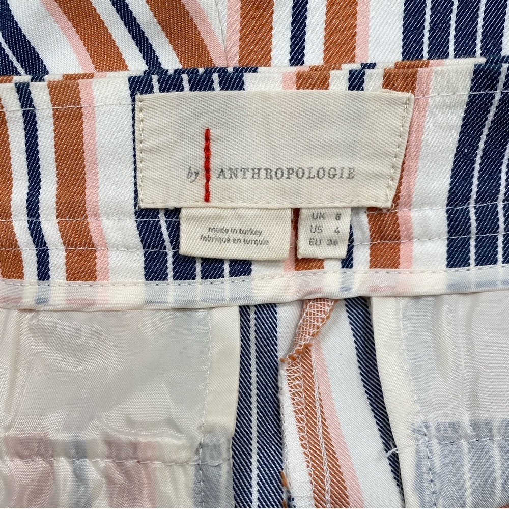 Anthropologie stripped flare pants size 4 - Picture 6 of 8